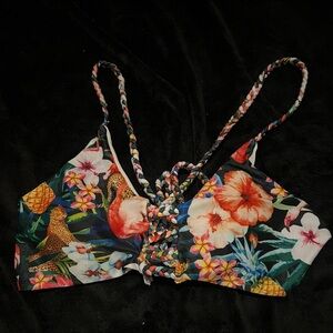 Flower bikini top
